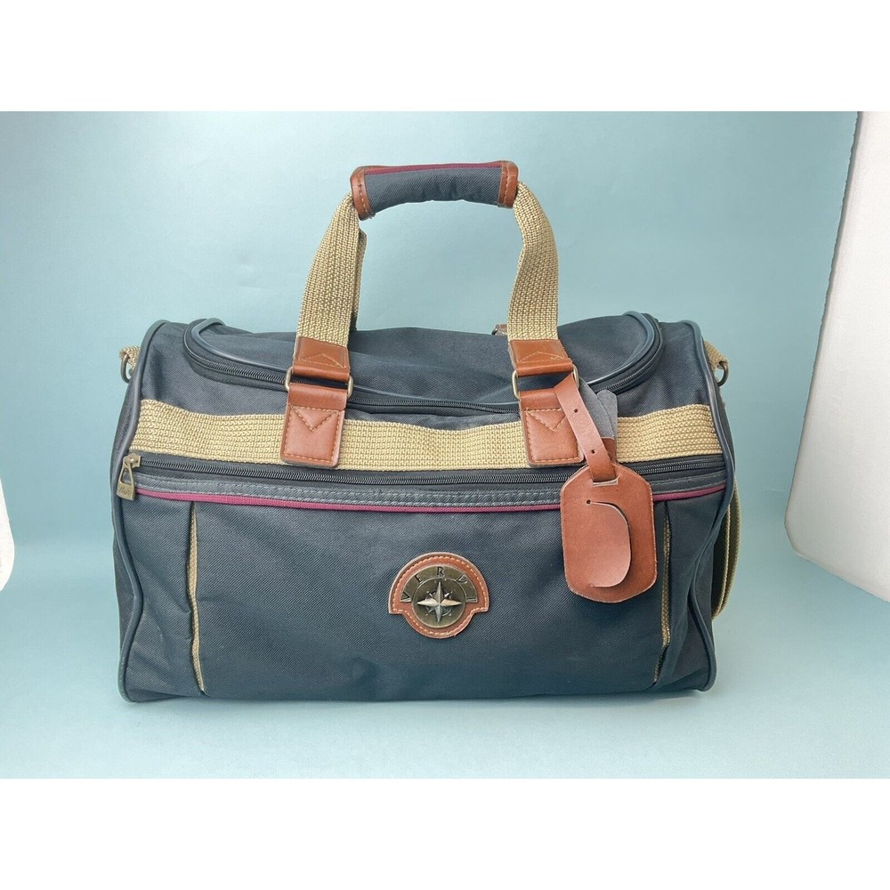 Verdi Light black Canvas Weekender Duffle Bag.